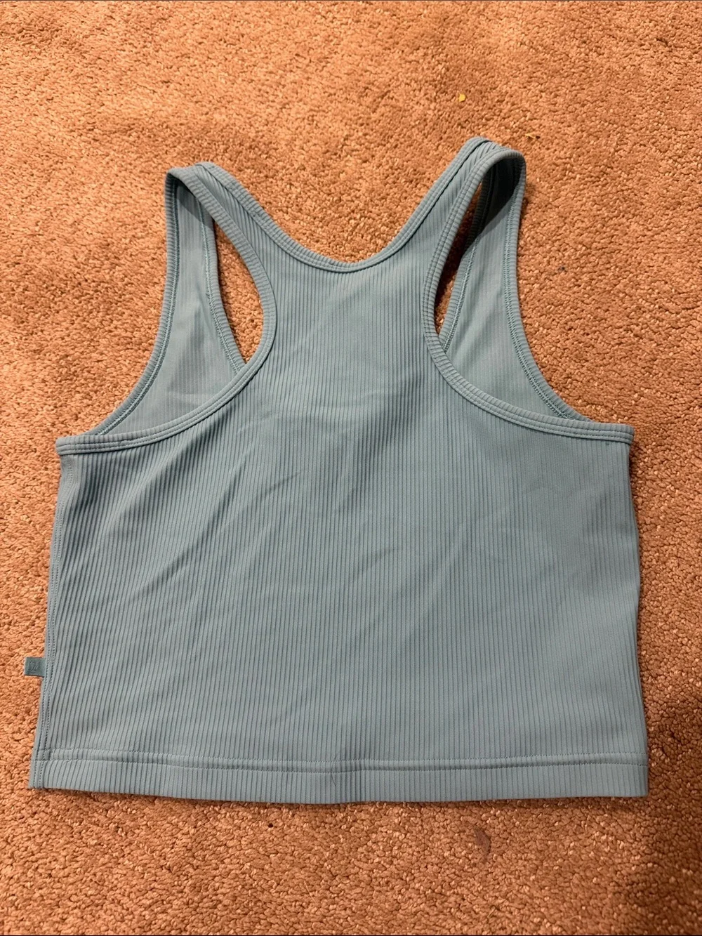 Lululemon Ribbed Light Blue Racerback Crop Tank - Picture 3 of 3